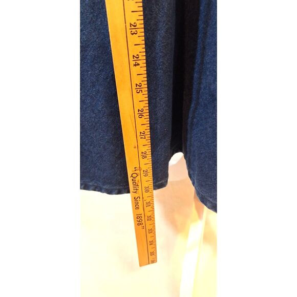 Denim Blue Trumpet Jean Skirt by Marie Leanell Made in Italy Vtg - Picture 9 of 10